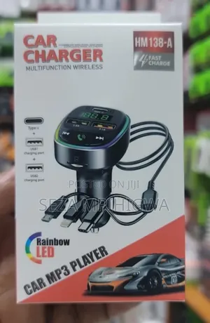 Car Mp3 Ina Wire Zote Tatu Muhimu Port Ya C LED Display