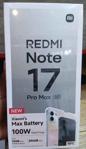 New Xiaomi Redmi Note 17 Pro Max 256 GB Black