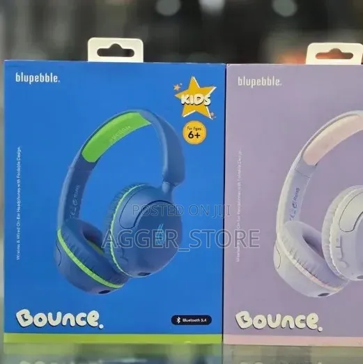 Blupebble Bounce 2-in-1 Wireless and Wired on-Ear Kids Headphones