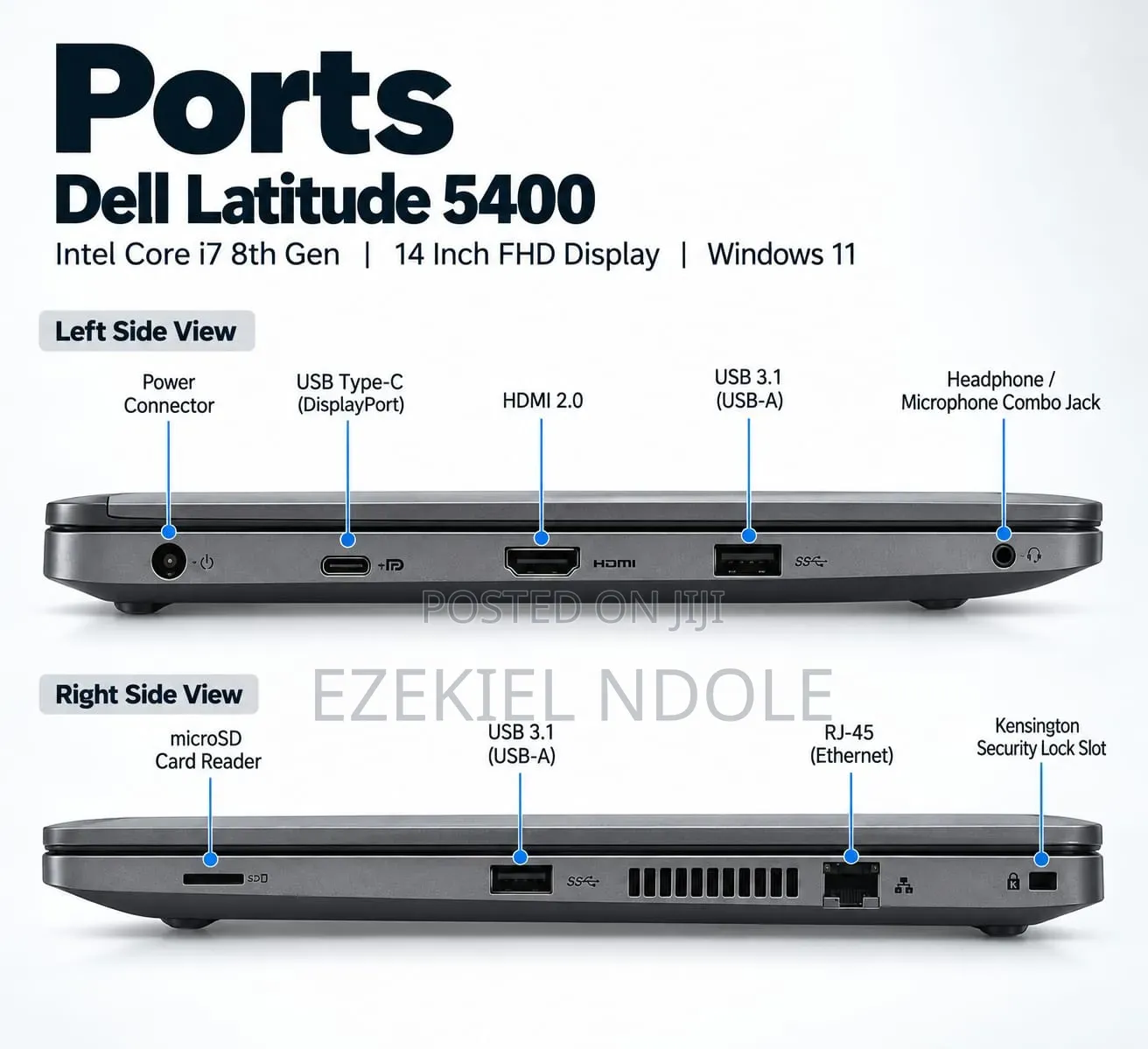 Laptop Dell Latitude 5400 16GB Intel Core i7 SSD 256GB