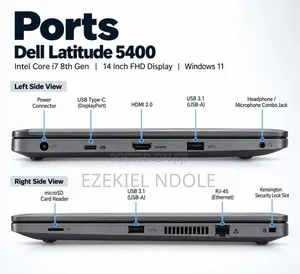 Laptop Dell Latitude 5400 16GB Intel Core i7 SSD 256GB