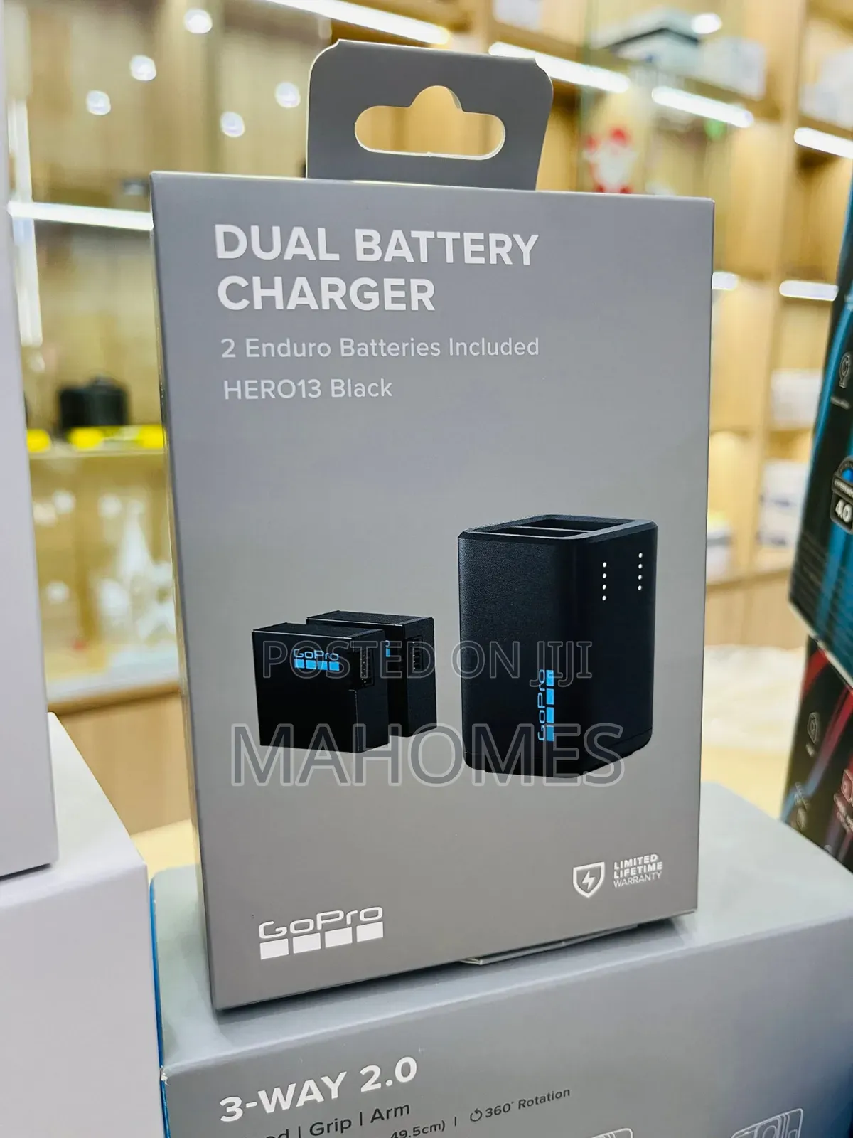 Gopro Dual Battery Character 2enduro Batteries Include Hero13 Black