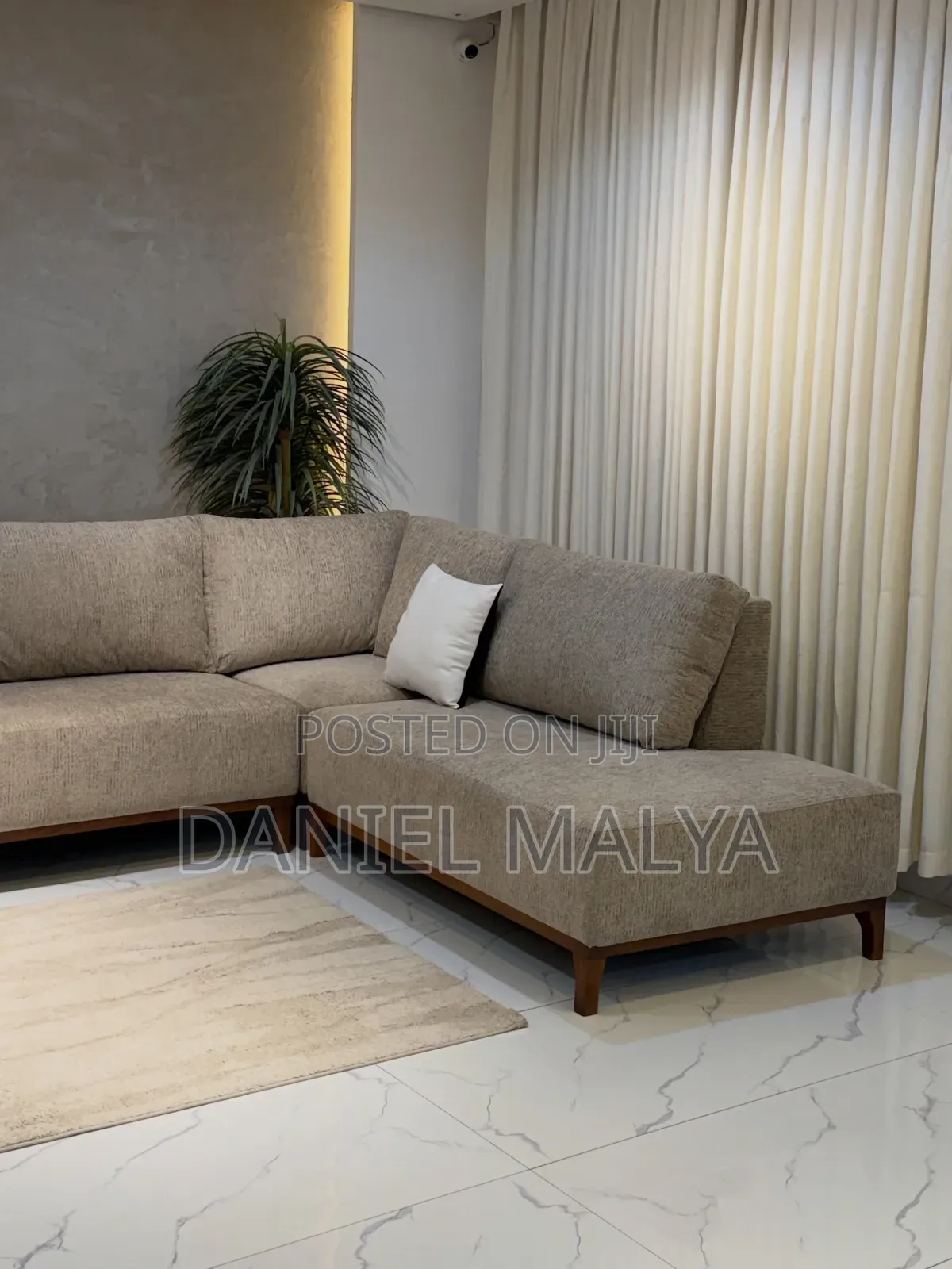L Shaped Full Spring and Fiber Very Comfort Fahari Ya Sebule Yako