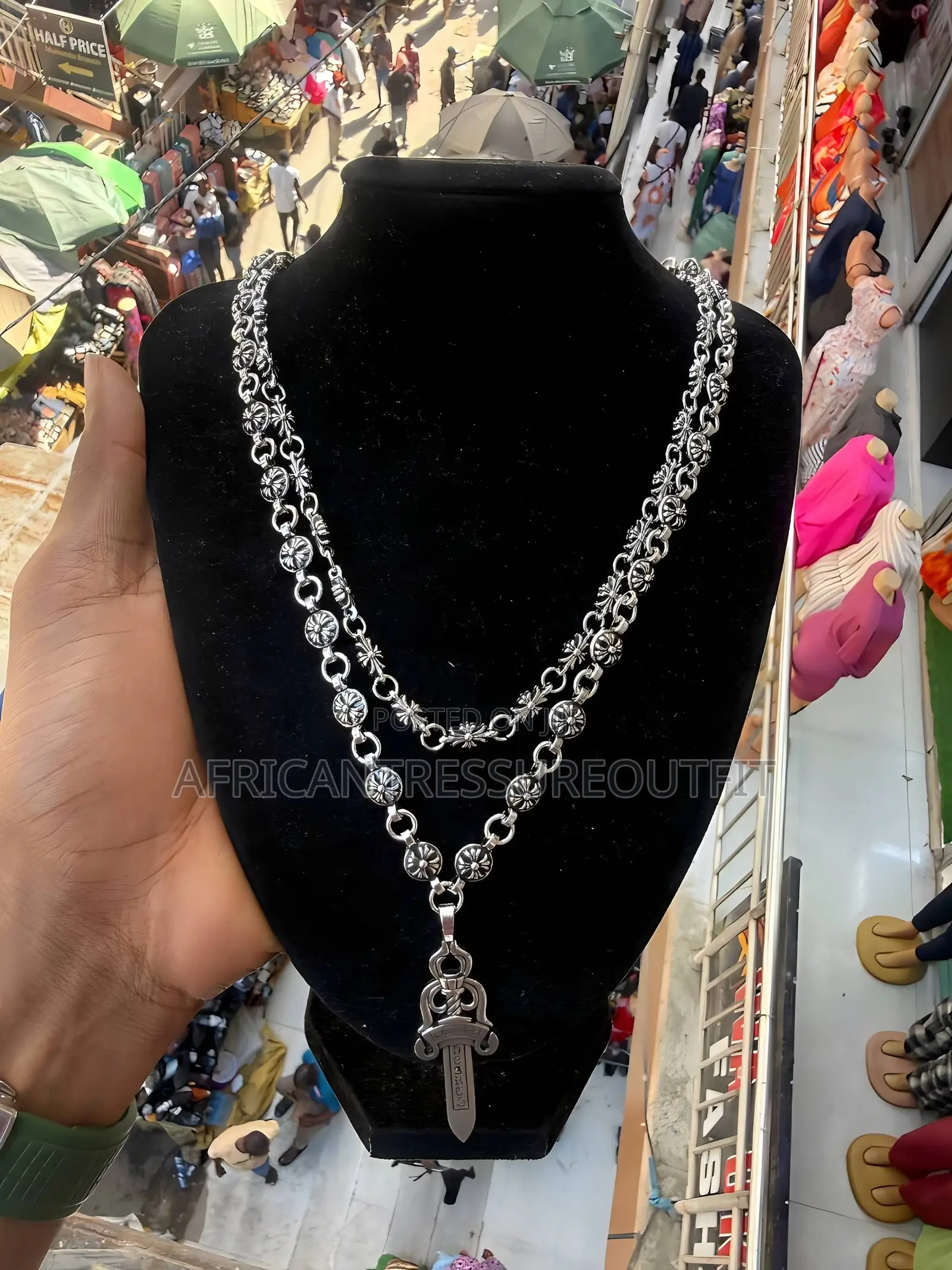 Chrome Heart Necklace Pendant Paired Collection | Buy Now