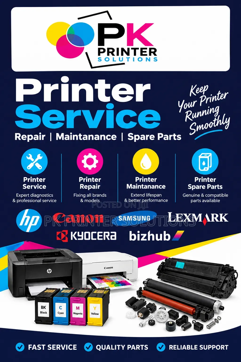 Printer-Repair-Service-Maintenance-Spare Parts