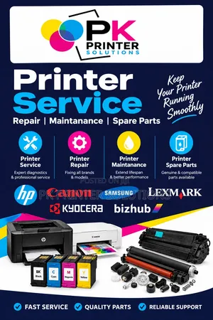 Printer-Repair-Service-Maintenance-Spare Parts