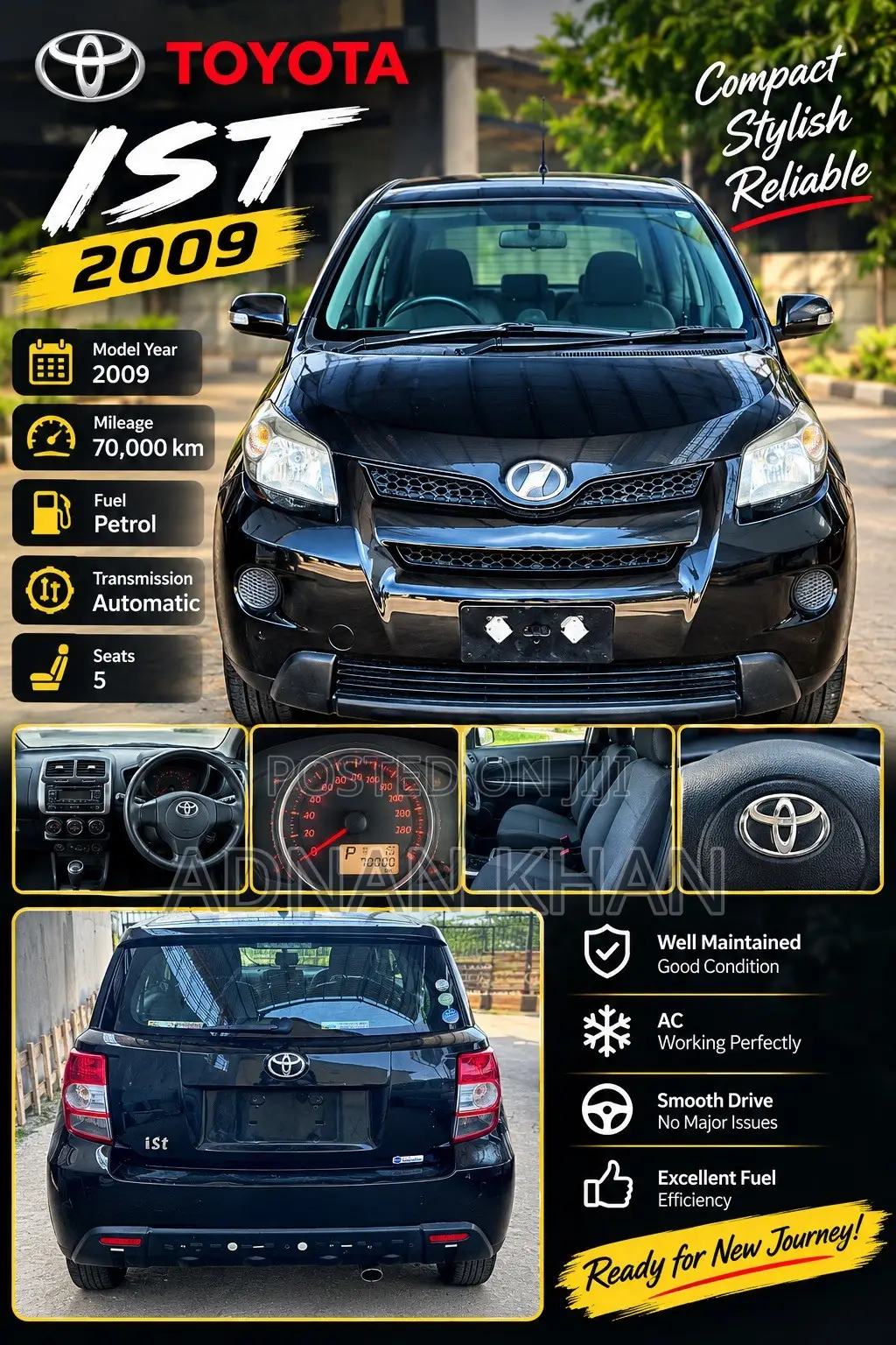 Toyota IST 2009 Black