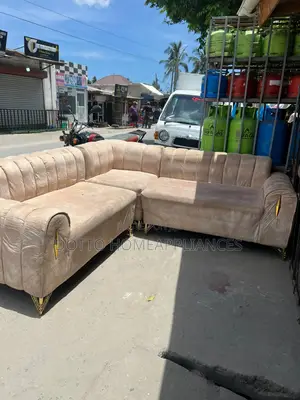 Sofa Used La L Shape Used Rangi Ya Cream