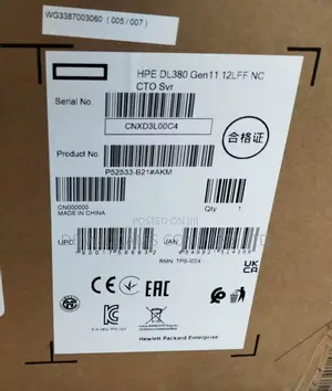 New Server HPE ProLiant DL380 Gen11 32GB Intel Xeon HDD 1T