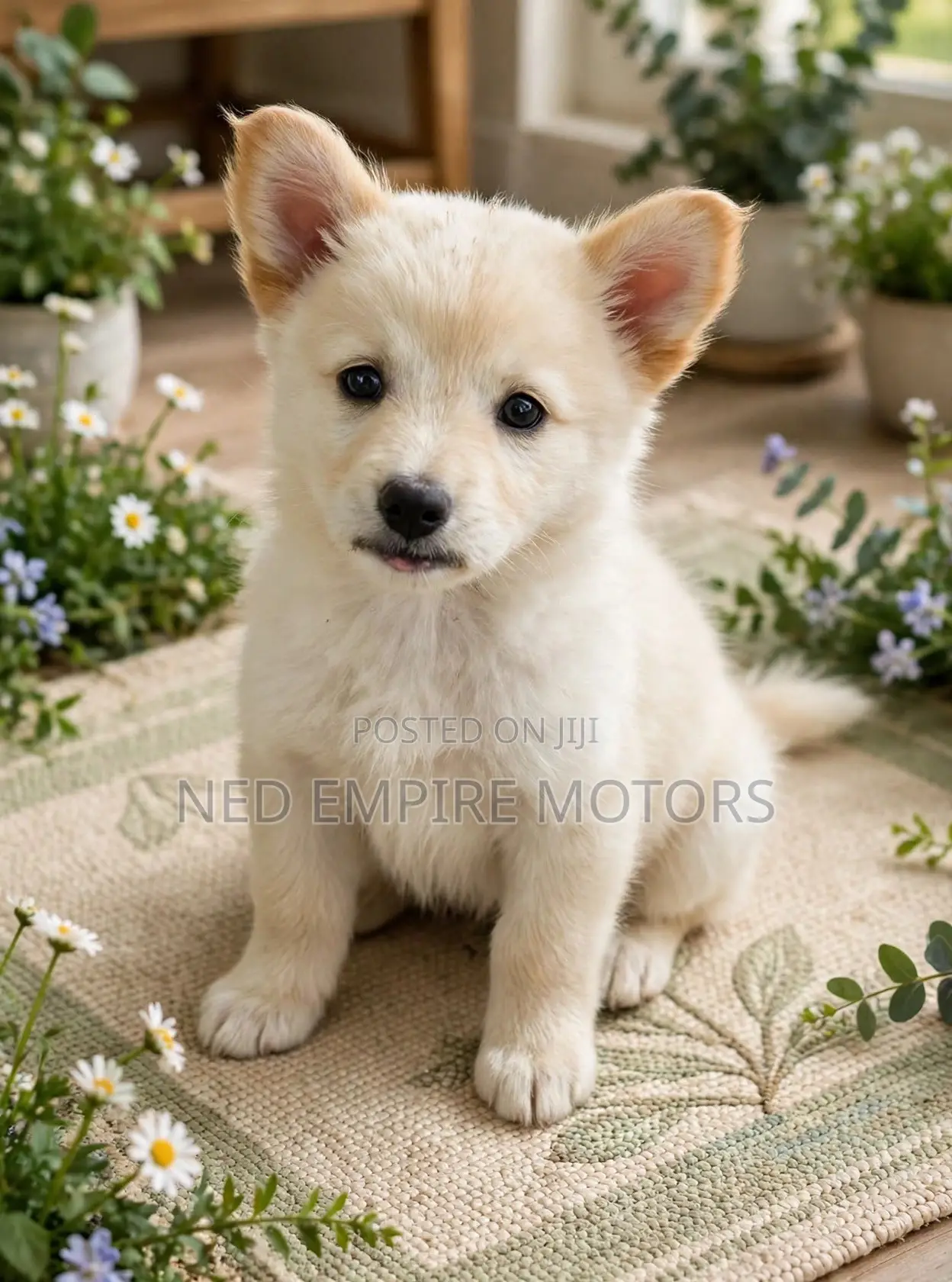 1-3 months Male Purebred Japanese Spitz