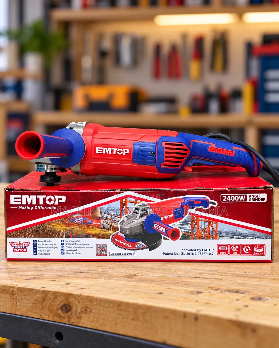 EMTOP Angle Grinder 2400W (9")