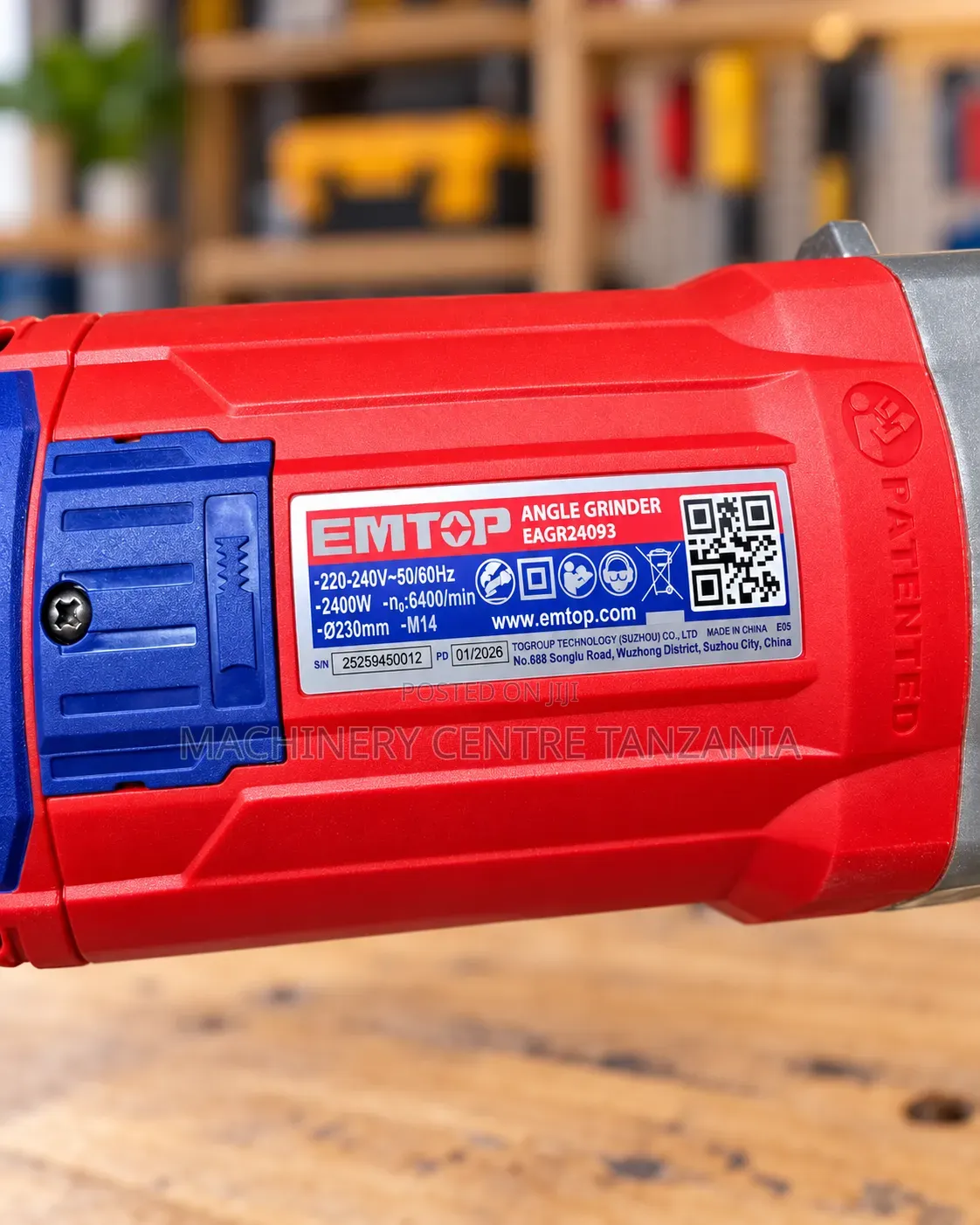 EMTOP Angle Grinder 2400W (9")