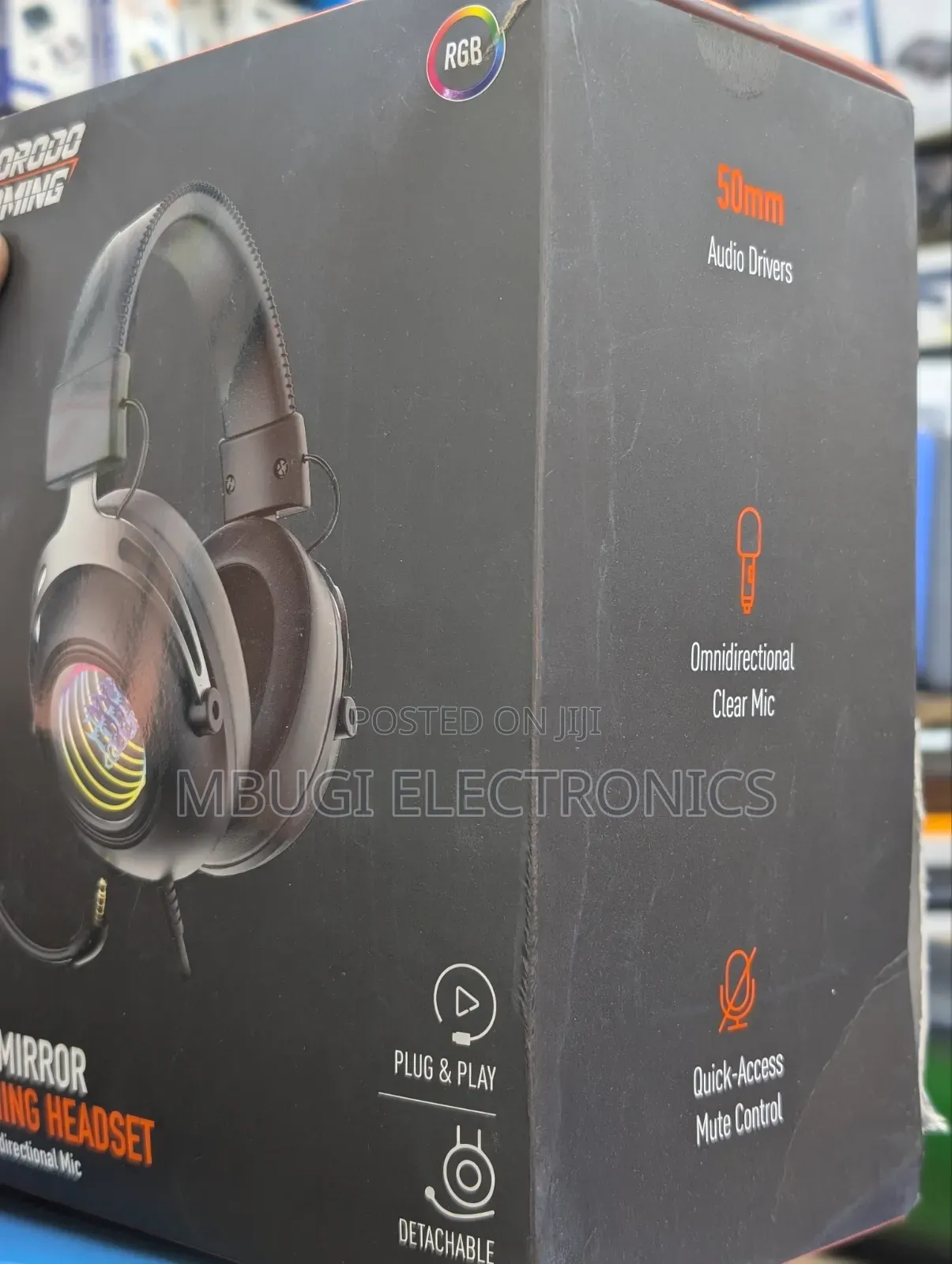 Gaming Headphones Pororo With Detachable Mic