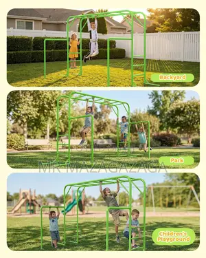 Outdoor Monkey Bar Set With Climbing Frame
