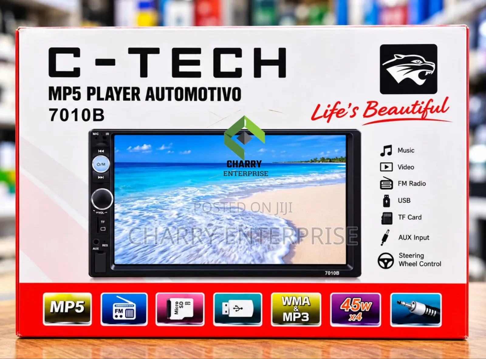 C-Tech Mp5 Car Audio Video Player Automotive Redio Ya Gari Yeny Screen