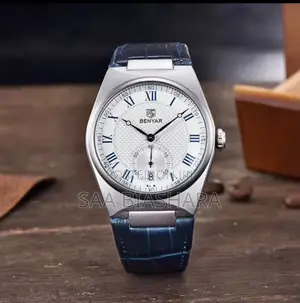 Benyar By5199 Luxury Quartz Watch Leather Strap Blue