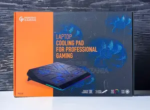 Porodo Gaming Laptop Cooling Pad With RGB LED Five Fans, Touch Control