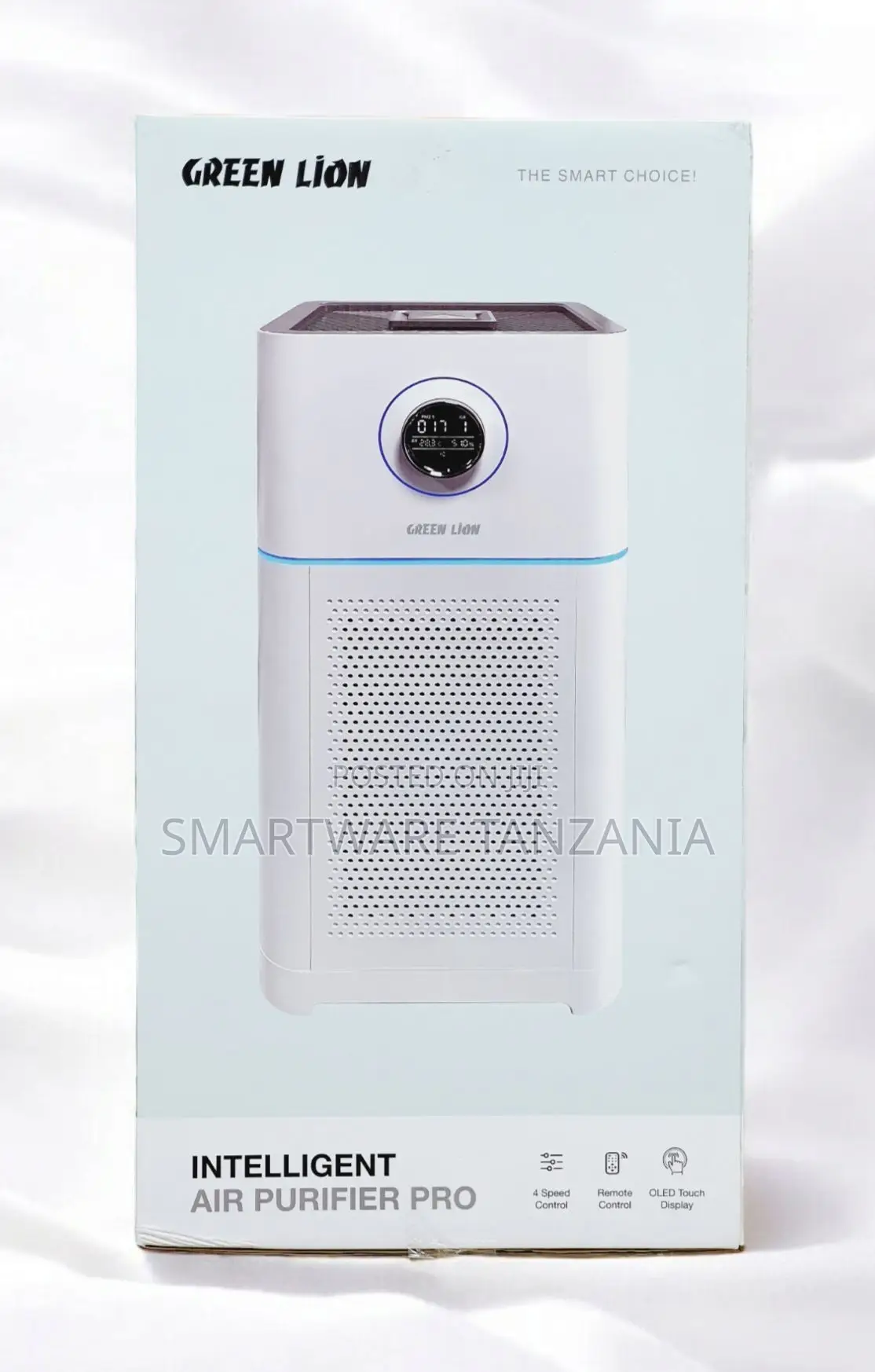 GREEN LION Intelligent Air Purifier Pro, 4 Speed Control and Remote