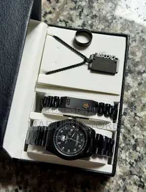 Men's Set of Watch, Bracelet,Necklace and Ing