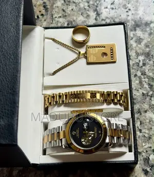 Men's Set of Watch, Bracelet,Necklace and Ing