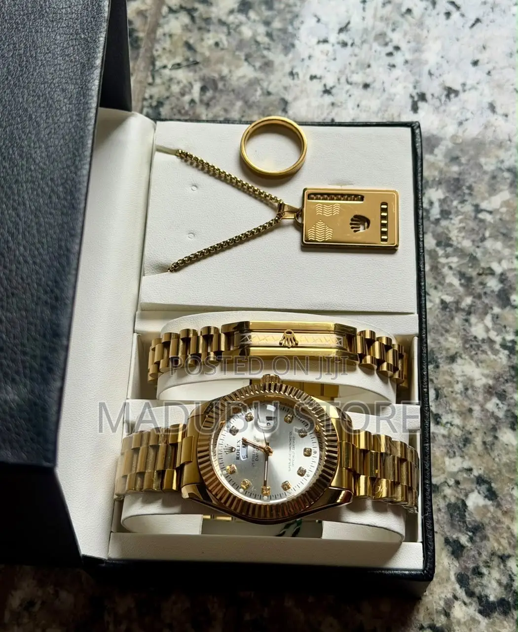 Men's Set of Watch, Bracelet,Necklace and Ing