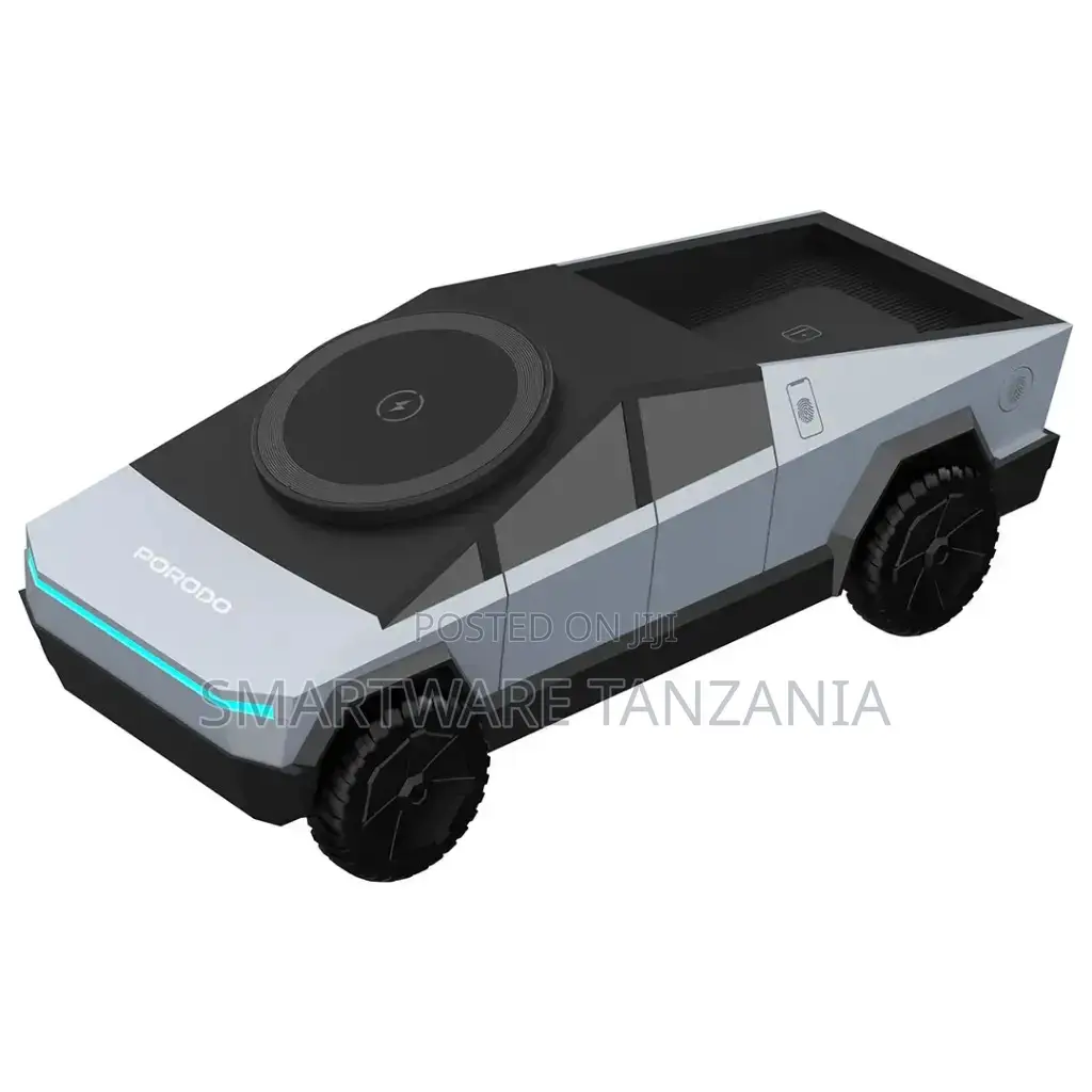 Porodo Cyber Dock 15W Wireless Charger With Rotating Stand for Devices