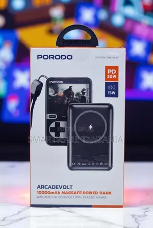 Porodo ArcadeVolt 10000mAh MagSafe Power Bank With Built-in Console