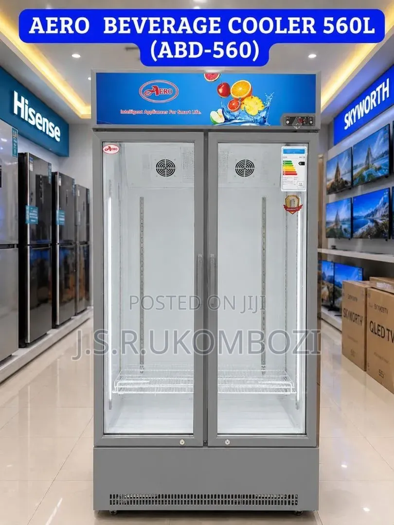*Aero Double Door Beverage Cooler (Showcase) 560l