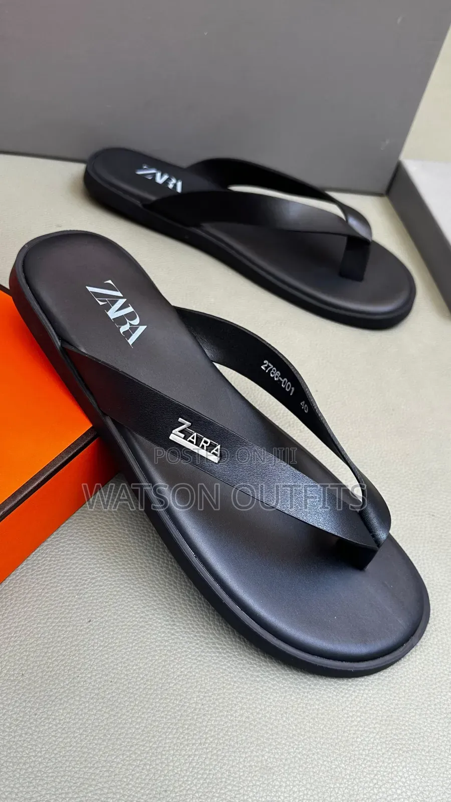 Men's Leather Sandals in Zara Design