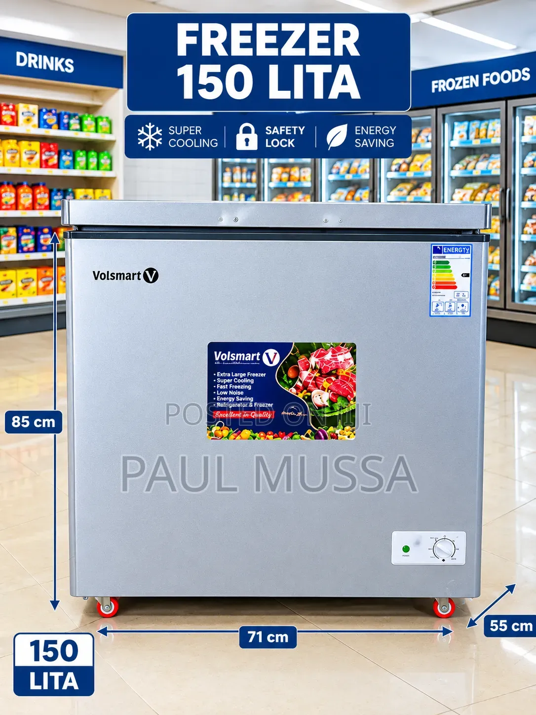 Volsmart Freezer 150L