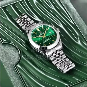 Benyar By5109 Automatic Watch Stainless Steel Silver Green Case