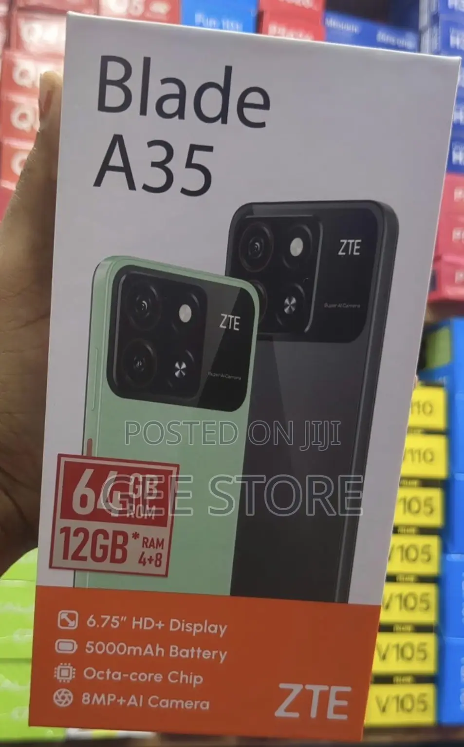 New ZTE A35 12 GB Black