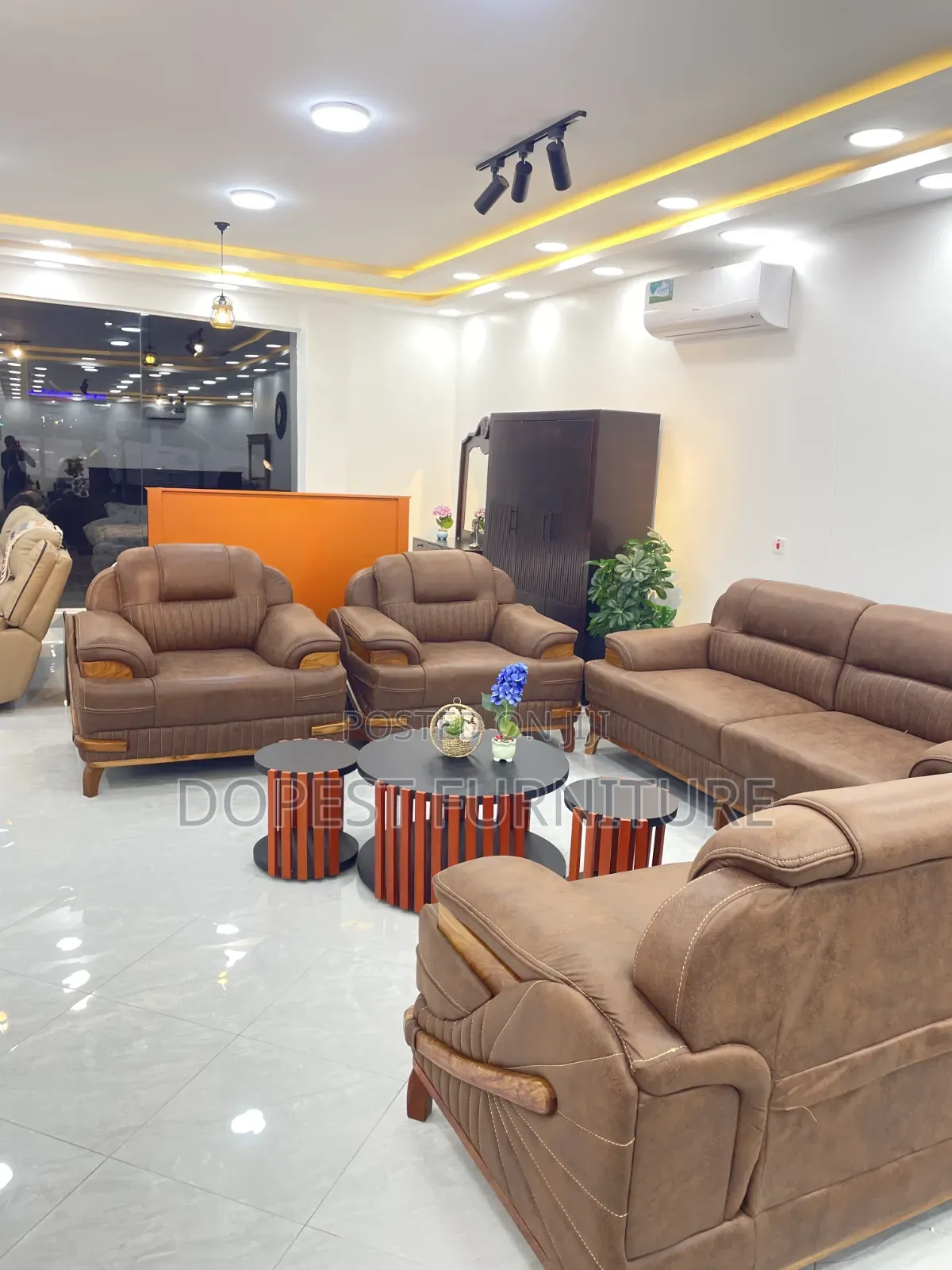 Tausi Sofa Set Brown