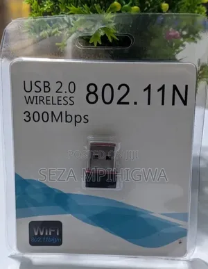 ​Mini USB WiFi Adapter 300Mbps - Kwa Laptop Na PC ​u