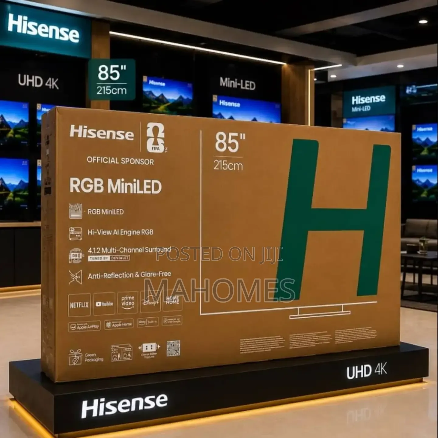 HISENSE RGB MiniLED 4K (85UR9S) 85Inches Now Available