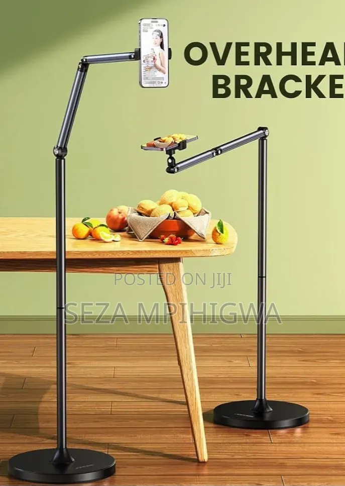 Adjustable Long Arm Floor Stand Holder (Stendi Ndefu Ya Chini Ya Simu
