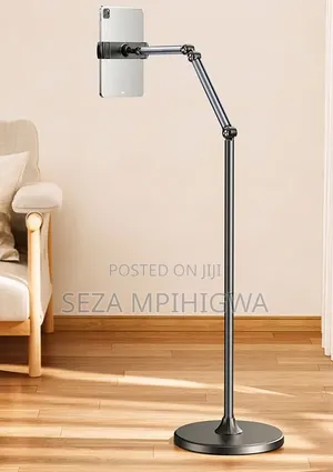 Adjustable Long Arm Floor Stand Holder (Stendi Ndefu Ya Chini Ya Simu