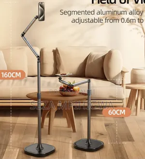 Adjustable Long Arm Floor Stand Holder (Stendi Ndefu Ya Chini Ya Simu