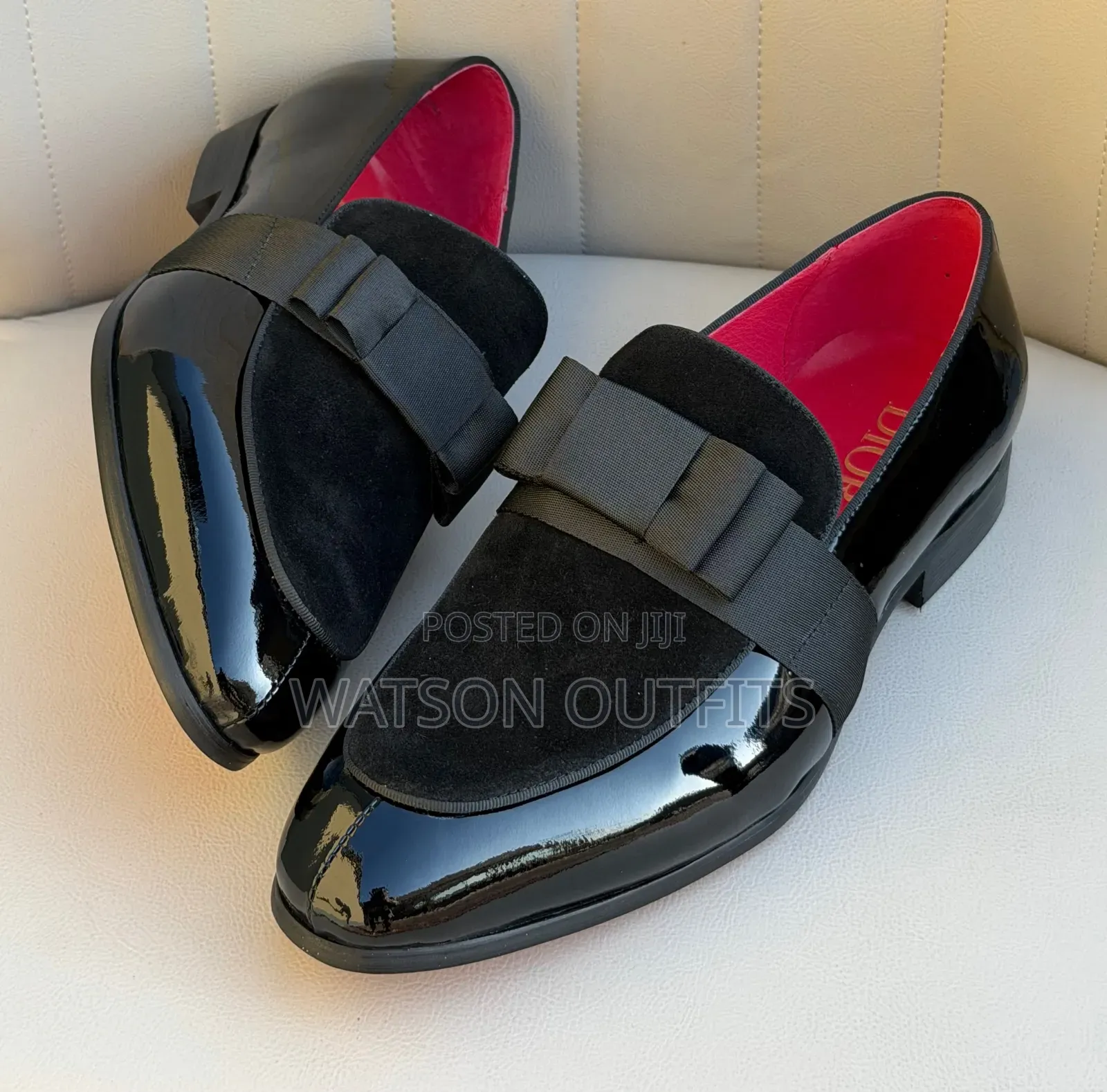DIOR Black Colour Design Men's Leather Shoes