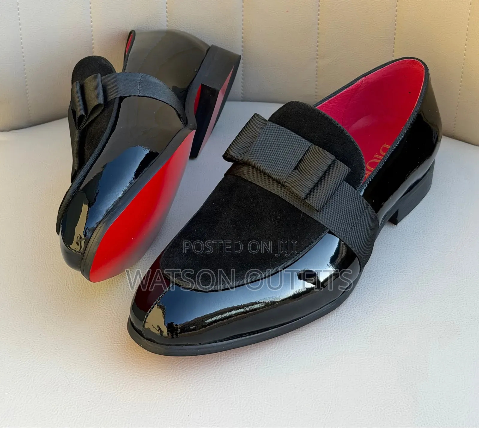 DIOR Black Colour Design Men's Leather Shoes