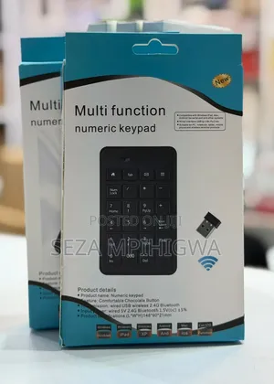 Wireless & Bluetooth Numeric Keypad (Numpad) for Laptop & PC