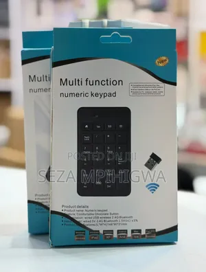 Wireless & Bluetooth Numeric Keypad (Numpad) for Laptop & PC