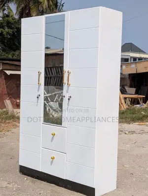 Kabati Milango Mitatu Rangi Nyeupe Mpya Zipo Tayri