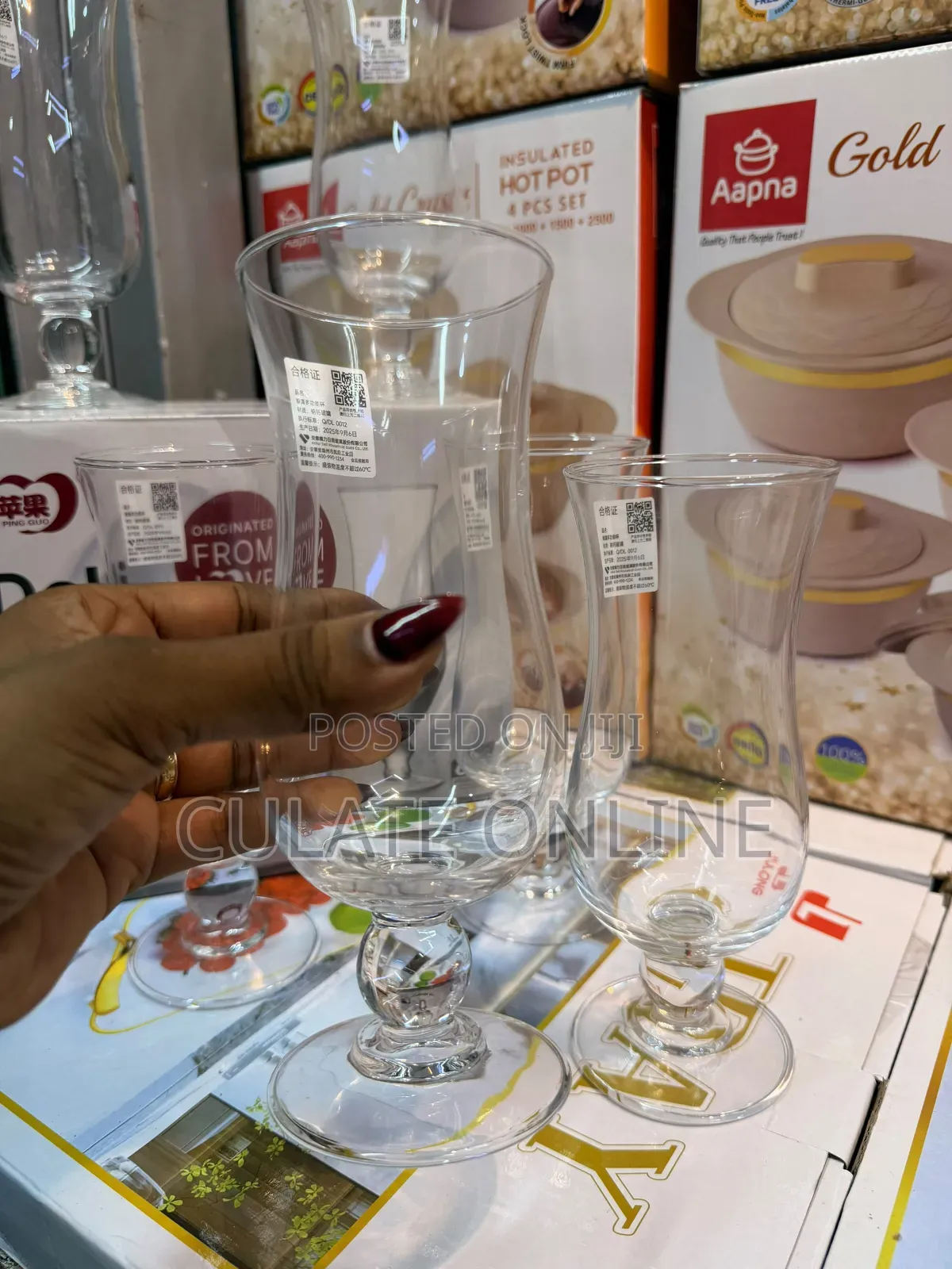 6pcs Wine / Champagne Glass Set