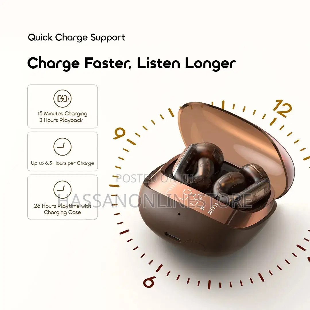 Oraimo OpenSnap N2 Deep Bass Open-Ear True Wireless Earbuds
