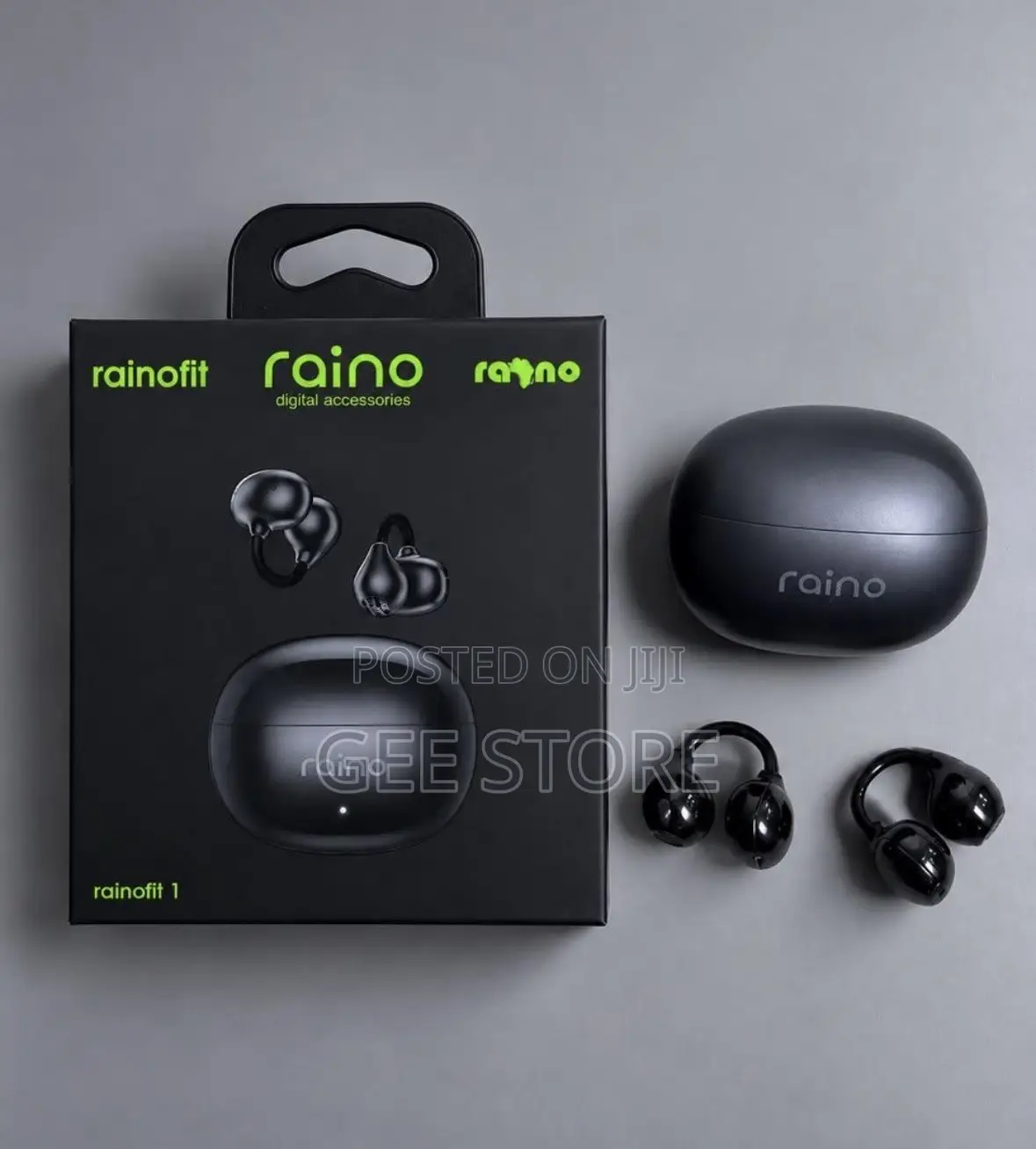 Raino Fit 1 True Wireless Stereo (TWS) Earbuds in Black