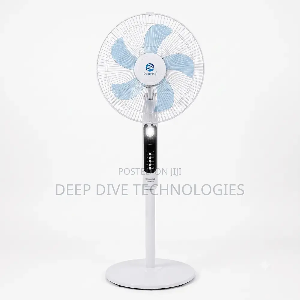 DK-152S Rechargeable Solar Standing Fan – 16 Inch