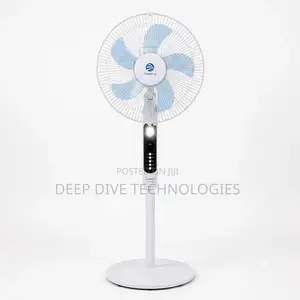 DK-152S Rechargeable Solar Standing Fan – 16 Inch