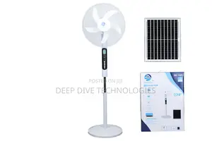 DK-152S Rechargeable Solar Standing Fan – 16 Inch