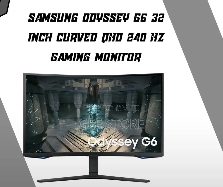Samsung Odyssey G6 (G65B), a 32-Inch Curved QHD Gaming Monitor